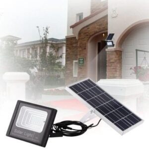 Proiector LED, Rezistent La Apa IP67, Cu Panou Solar, 100W, Cu Telecomanda