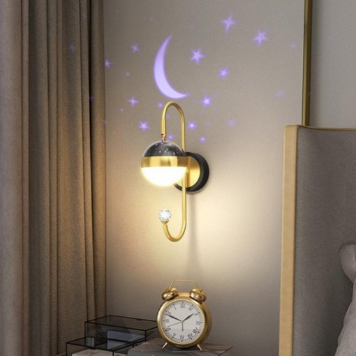 Aplica Led, Elit'S Vida lA , 17w Negru-Gold