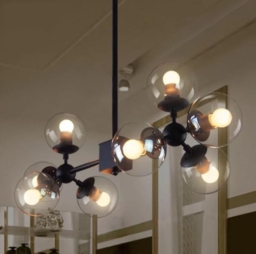 Lustra DX219-8 – 8 surse de lumină, soclu E27, design elegant