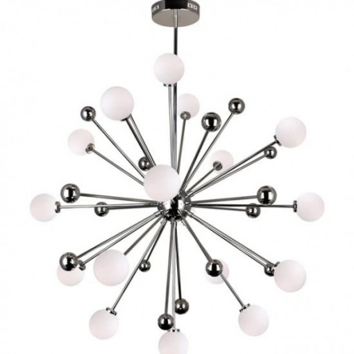 Lustra Roana Argintiu,12 led G4