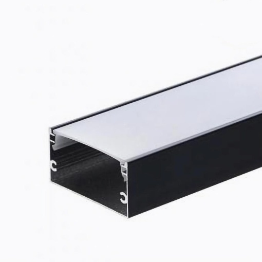 Profil LED Aplicat – 20 × 10 mm, Aluminiu Negru, 2 m