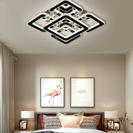 Lustra LED Cu Telecomanda, Elit's Cristal, Esn2955-5F, 170w