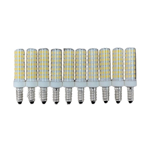Set 10 × Becuri LED E14 – 12 W, Lumină Rece 6000 K, 220 V 💡