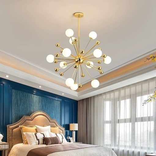 Lustră modernă cu 11 socluri G9 – Design elegant, Ø60 cm