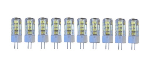 Set 10 × Becuri LED G4 – 5 W, lumină rece 6000 K, 220 V