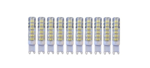 Set 10 x Becuri LED G9 – 9W, Lumină Caldă 6000K, 220V 💡