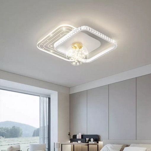 Lustra LED Cu Telecomanda, Elit's, Esn8679m, 63w