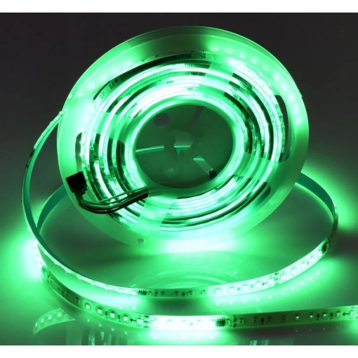 Kit Bandă LED Digitală Lumină Verde 12W/m 10m 24V cu Transformator 200W și Controler