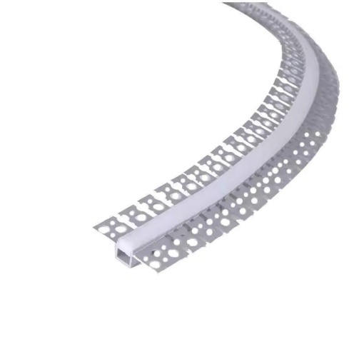 Profil LED Încăstrat – Finisaj Glet Flexibil, 3 m × 1,5 cm