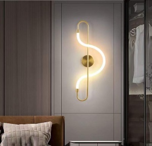 Aplică LED Model 9209 – Design Elegant, 16W, Auriu