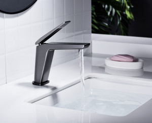 Baterie lavoar Premium, Modern Edition 5006-2, Negru-Gri - Img 4