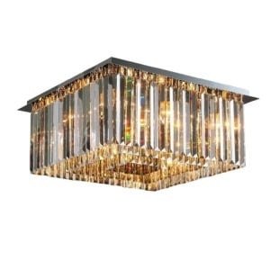 Candelabru Model H98348 – 6 socluri E14, finisaj crom și cristale luminoase 💫 - Img 2
