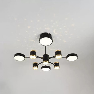 Lustra Led Cu Telecomanda, Elit's, Vidal M, 87 W intensitate reglabila