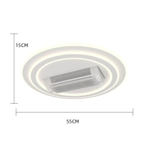 Lustra LED cu ventilator, 6 Trepte de Viteză, Telecomandă, Functionare Silentioasa - Img 3