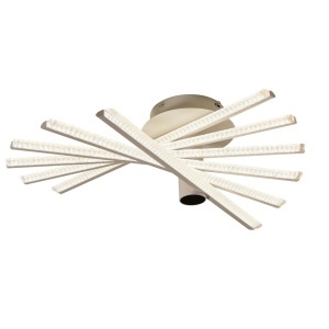 Lustra LED F2815/6 WT – 144W, Finisaj Alb, cu Telecomandă - Img 2