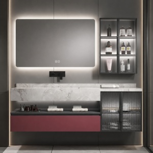 Oglindă Baie LED și Dezaburire Elit's Premium cu Senzor Touch, Lumina Rece, Caldă și Neutră, 130x80cm, lumina ambientala spate - Img 2