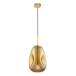 Pendul Model 14-1 – Abajur din Sticlă, 1 x E27, Reglabil, Auriu - Img 2