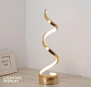 💡 Veioză LED 8611FG – Stil Modern în Gold cu Iluminare Reglabilă
