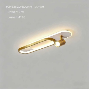 Aplică LED Model YCM635GD/80CM – Design Elegant, 38W, Auriu