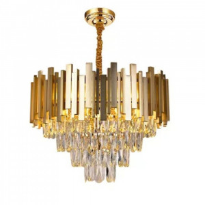 Candelabru Cristal, Elit'S, Gold, Esn339/400R, Dimensiune 40cm - Img 2
