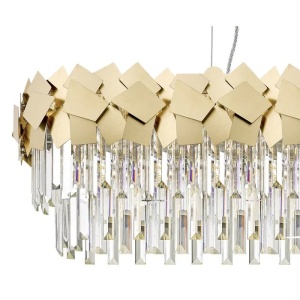 Candelabru Model SE-W9026-800×300 – Cristal, 14 x E14 - Img 2