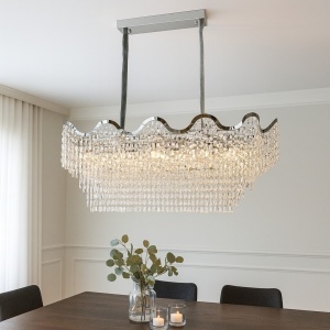 Candelabru Modern L1100 mm, H420 mm, 12 Becuri E27 – Model 78006-1100-400 CH
