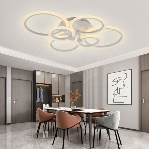 Lustra LED Eclipse – 148W, cu telecomanda, 13.000 lumeni, 3 temperaturi de culoare - Img 2