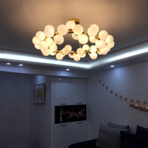 Lustra LED Modern Nordic Elit'S Pendant Lights Ball cu 45Buc Becuri G9 5W 4000k
