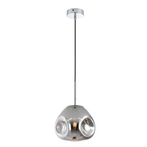 Pendul Model 11-1 – Abajur din Sticlă, 1 x E27, Reglabil, Argintiu - Img 2