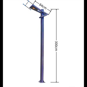 Stâlp de Grădină și Parc, 3 Metri, IP65, 50W, 4000K, Lumină Neutră + Lumină Albastră - Img 2