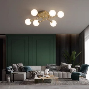 💡 Lustra DN05-6 Auriu – Stil Modern cu Accente Glamour