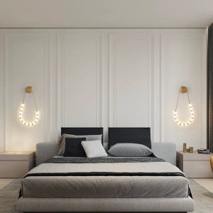 Aplică LED Modernă – 60W, 10 Surse, 3 Tipuri de Lumină, Design Auriu/Alb, 30×58×4 cm - Img 2