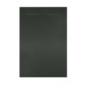 Cadita Baie Din Compozit , Smack , 90 X80 Cm, Cu Sifon,Negru US - Img 2