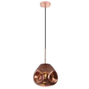 Pendul Model 11-1 – Abajur din Sticlă, 1 x E27, Reglabil, Rose Gold - Img 2
