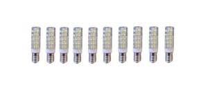 Set 10 × Becuri LED E14 – 7 W, lumină caldă 3000 K, 220 V 💡 - Img 1
