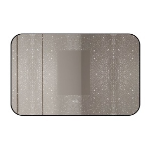 🪞 Oglindă LED cu Touch și Funcție Dezaburire – Ramă Negru, 110x70 cm, Model J187-11070 Smack - Img 3