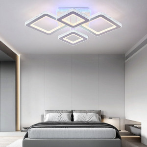 Lustra LED Cu Telecomanda, Elit's,3 Tipuri De Lumina, Intensitate Reglabila, 234W, Alb - Img 3