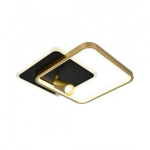 Lustra LED Cu Telecomanda, Elit's Tulia s, Negru-Gold, 76w