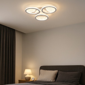 Lustră LED Modernă 66036-3T WH, Ø53,5 cm, 3000–6500K, cu Telecomandă – Alb