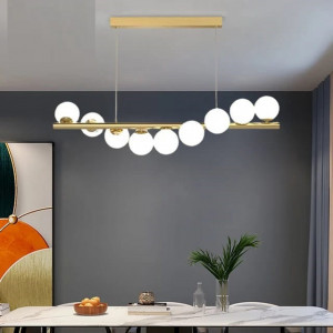Lustra LED Pendul Elit's Imala, 9Abajururi, bec G9 Gold - Img 3