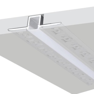 Profil LED Aluminiu Incastrat – Finisaj Glet, 2m, 1,5 cm - Img 2
