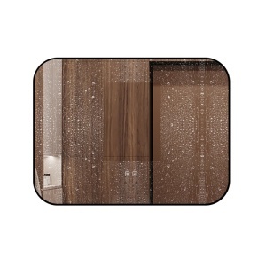 🪞 Oglindă LED cu Touch și Funcție Dezaburire – Ramă Negru, 80x60 cm, Model J187-8060 Smack - Img 4
