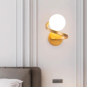Aplică cu Sticlă 360-1 GD – Design Elegant, cu 1 Soclu E27