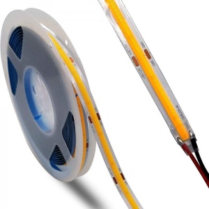 Bandă LED COB 12W/m – 5 Metri, Lumină Caldă, 12V, Iluminat de Ambianță - Img 3