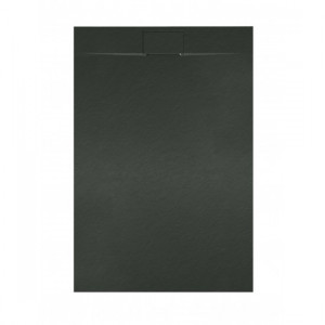 Cadita Baie Din Compozit , Smack , 90x80 Cm, cu Sifon, Negru US - Img 2