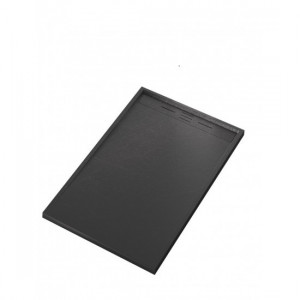 Cadita Baie Din SMC , Smack , 100 X70 Cm, Cu Sifon, Negru LS - Img 2