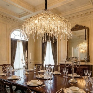 Candelabru Model 33121-800 – Textură Cristal & Metal, 10 x E14, Argintiu - Img 2