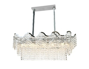 Candelabru Modern L1100 mm, H420 mm, 12 Becuri E27 – Model 78006-1100-400 CH - Img 2