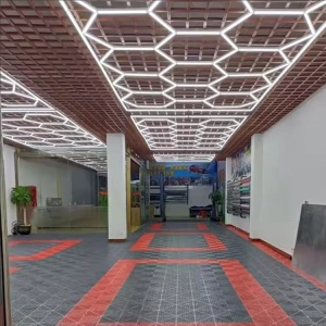 Panou LED HoneyComb, 14 Hexagoane, Lumină Rece 6500K, 672W - Img 3
