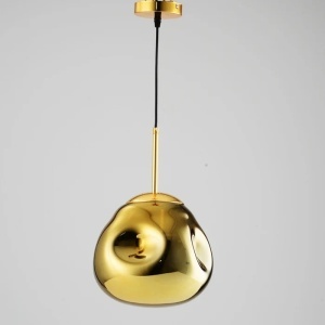 Pendul Model 11-1 – Abajur din Sticlă, 1 x E27, Reglabil, Auriu - Img 2
